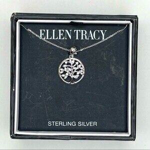 Ellen Tracy Sterling Silver Tree Necklace